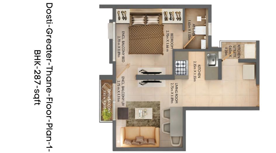 Dosti-Greater-Thane-Floor-Plan-1-BHK-287-sqft