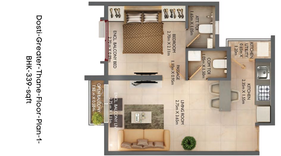 Dosti-Greater-Thane-Floor-Plan-1-BHK-339-sqft