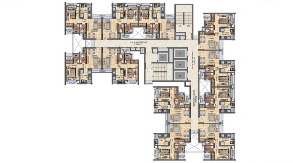 Dosti-Greater-Thane-Floor-Plan-Delight-Wing-C