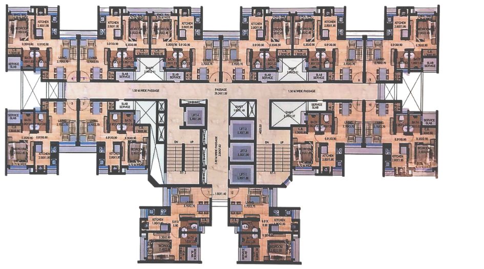 Dosti-Greater-Thane-Floor-Plan-Fortune-Wing-B
