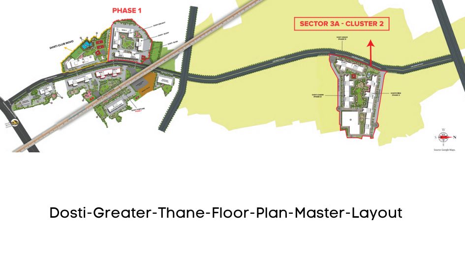 Dosti-Greater-Thane-Floor-Plan-Master-Layout