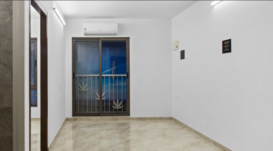 Dosti-Greater-Thane-Phase-2-Sample-Flat-Standing-Balcony