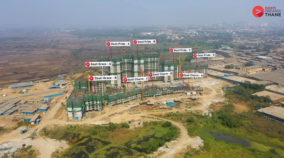 Dosti-Greater-Thane-Construction